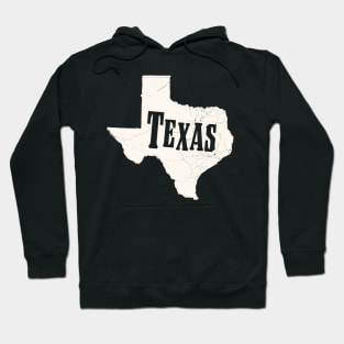 Texas Map Vintage Hoodie